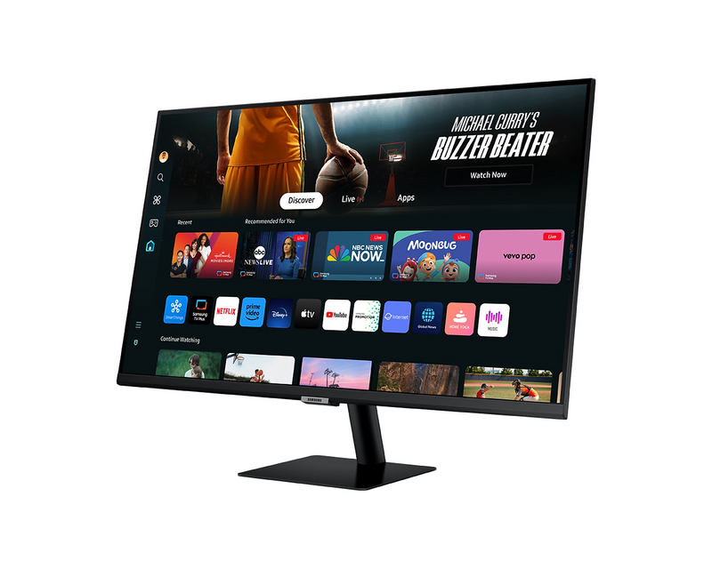 Samsung 32'' Smart Monitor M70D UHD With Speakers And Remote LS32DM700UUXXU (Renewed)