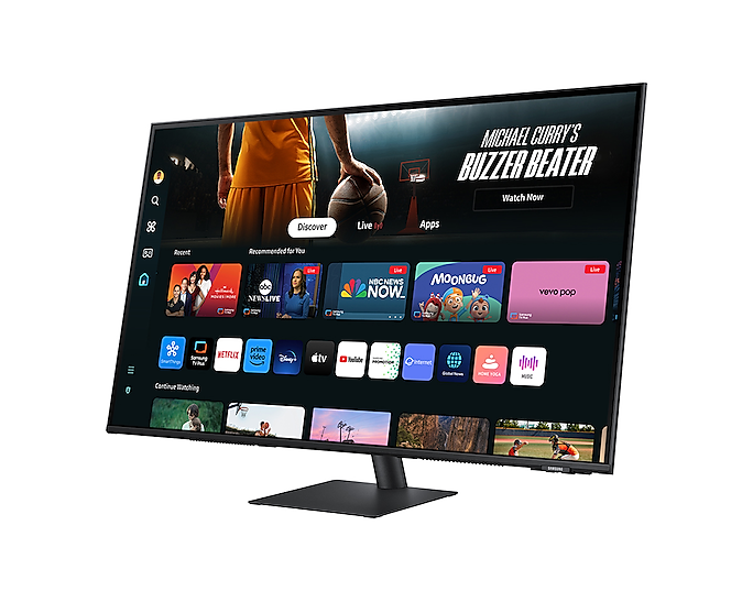 Samsung 43'' Smart Monitor M70D UHD With Speakers And Remote LS43DM702UUXXU (New / Open Box)