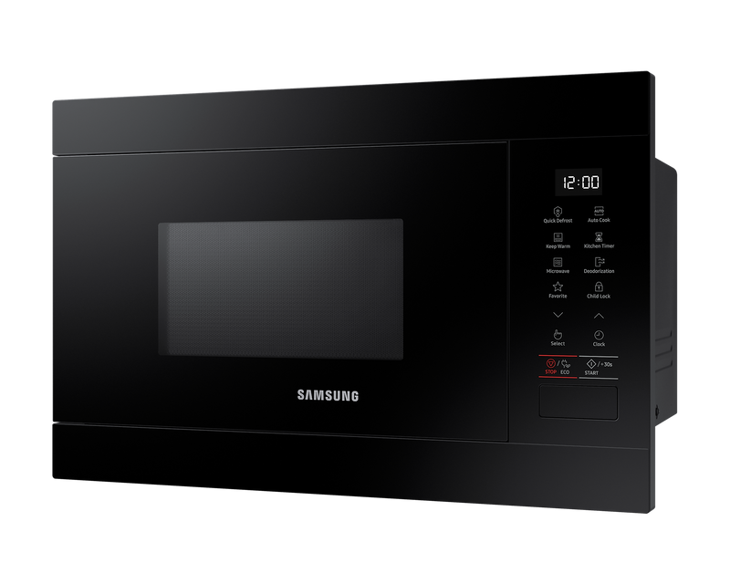 Samsung Built-In Solo Microwave Oven 850W 22L Black Quick Defrost MS22M8254AK/E3 (New)