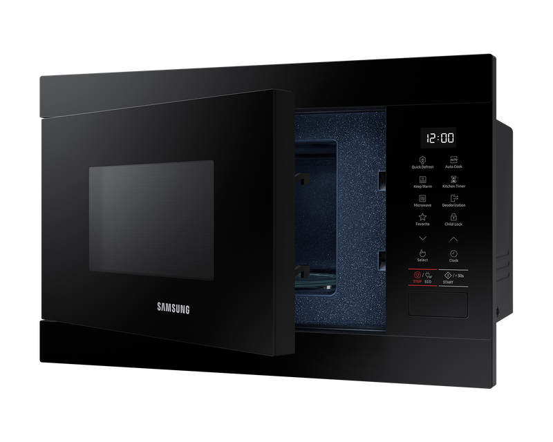 Samsung Built-In Solo Microwave Oven 850W 22L Black Quick Defrost MS22M8254AK/E3 (New)