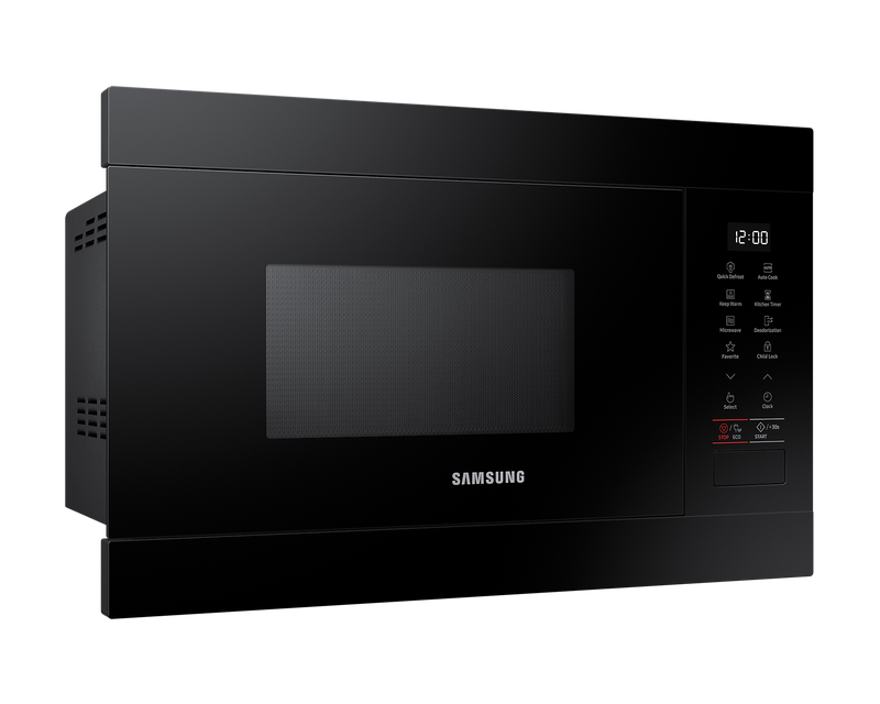 Samsung Built-In Solo Microwave Oven 850W 22L Black Quick Defrost MS22M8254AK/E3 (New)