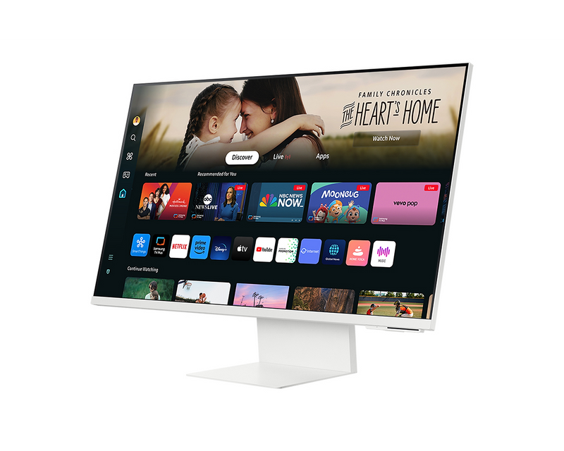 Samsung 32'' Smart Monitor M80D UHD White Speakers and Remote LS32DM801UUXXU (Renewed)