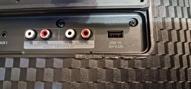 Samsung 160W Party Speaker Sound Tower MX-ST40B/XU (Minor Tears On Socket Plate) (Refurbished B-Grade)