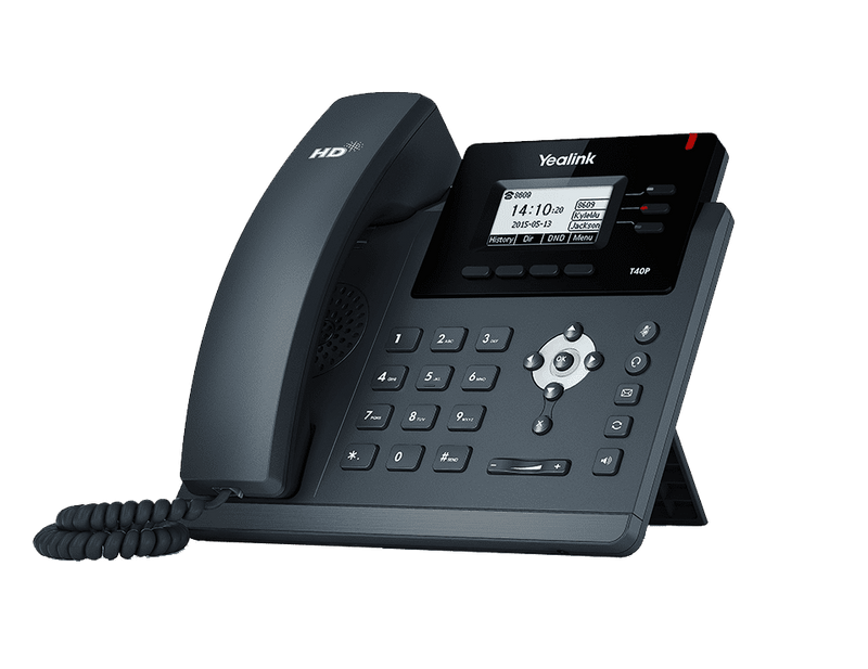 Yealink T40P IP Phone 3-Line Keys 3-SIP Accounts PoE Handsfree (Refurbished B-Grade)