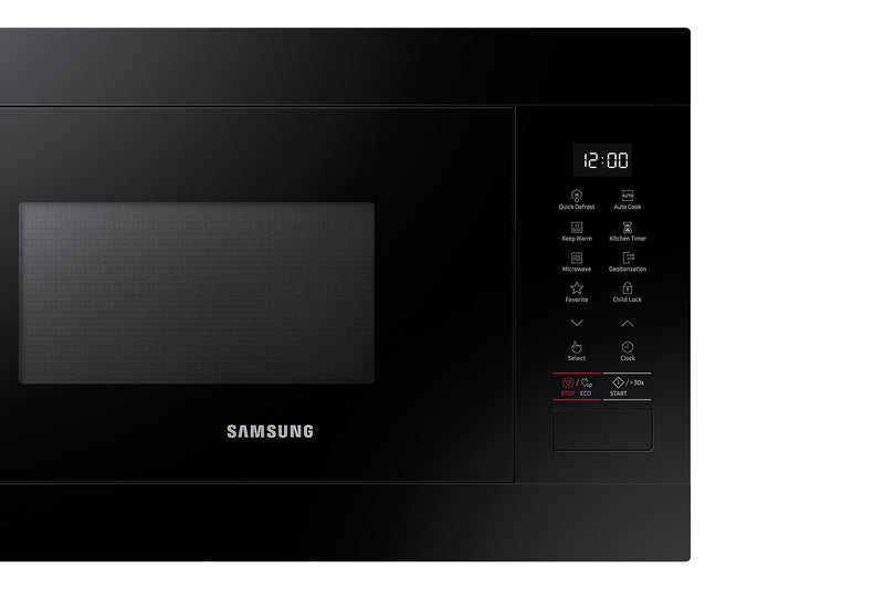 Samsung Built-In Solo Microwave Oven 850W 22L Black Quick Defrost MS22M8254AK/E3 (New)