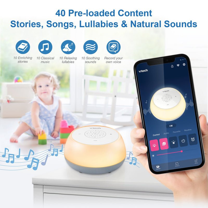 VTech BC8213 V-Hush Mini Soothing Sleep Trainer Ceiling Projector Night Light (Renewed)