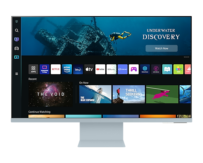 Samsung UHD Smart Monitor 32'' M80B With Speakers & Remote Blue LS32BM80BUUXXU (Refurbished B-Grade)