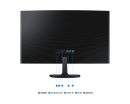 Samsung 27'' Curved Monitor FullHD 100Hz 1920x1080 HDMI VGA LS27D360GAUXXU (New / Open Box)
