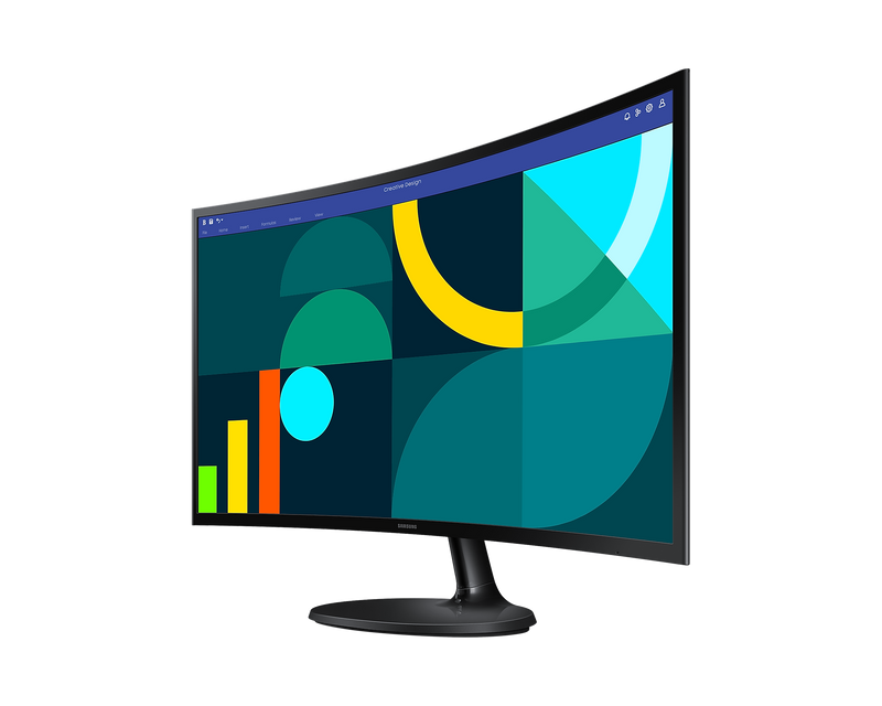 Samsung 27'' Curved Monitor FullHD 100Hz 1920x1080 HDMI VGA LS27D360GAUXXU (Renewed)