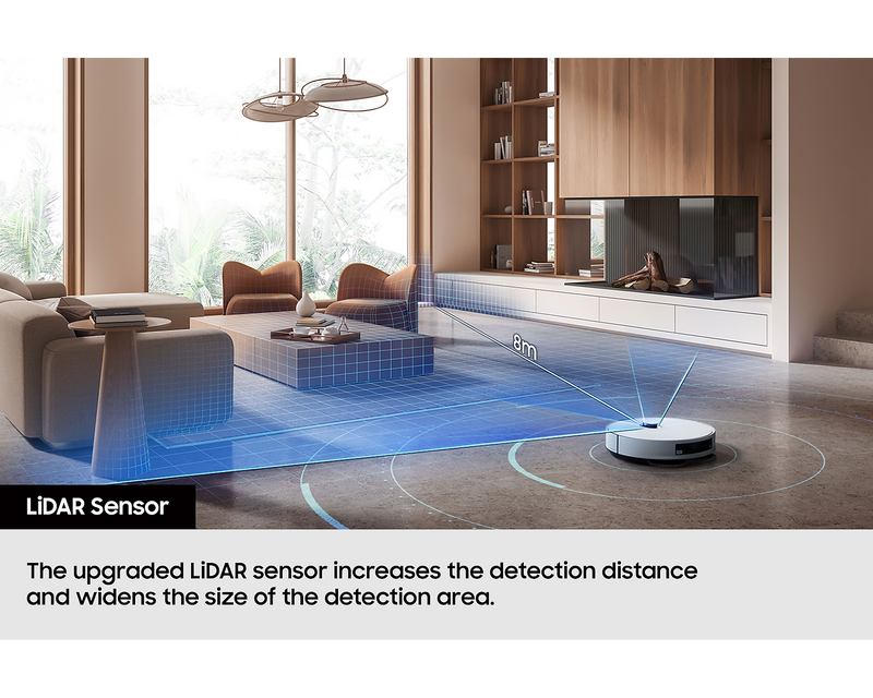 Samsung Robot Vacuum Cleaner Jet Bot Combo+ 3-in-1 Cleaning VR7MD96514G/EU (Refurbished B-Grade)