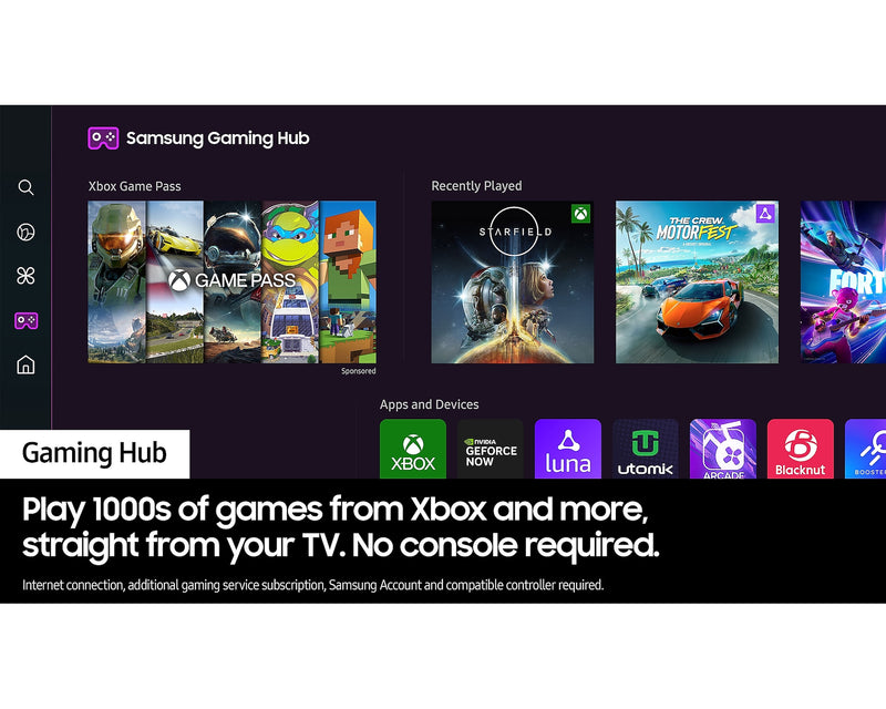 Samsung Smart TV 65'' QLED Q67D Quantum Dot 4K OTS Lite AirSlim QE65Q67DAUXXU (New)