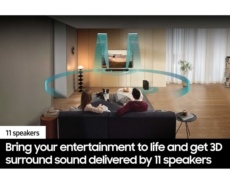 Samsung Soundbar with Subwoofer Q-Series 5.1.2 Cinematic Dolby Atmos HW-Q800D/XU (New / Open Box)