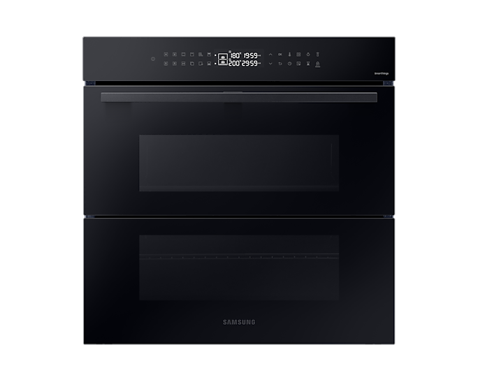 Samsung Smart Oven 76L Series 4 With Dual Cook Flex Black Glass NV7B4355VAK/U4 (New / Open Box)