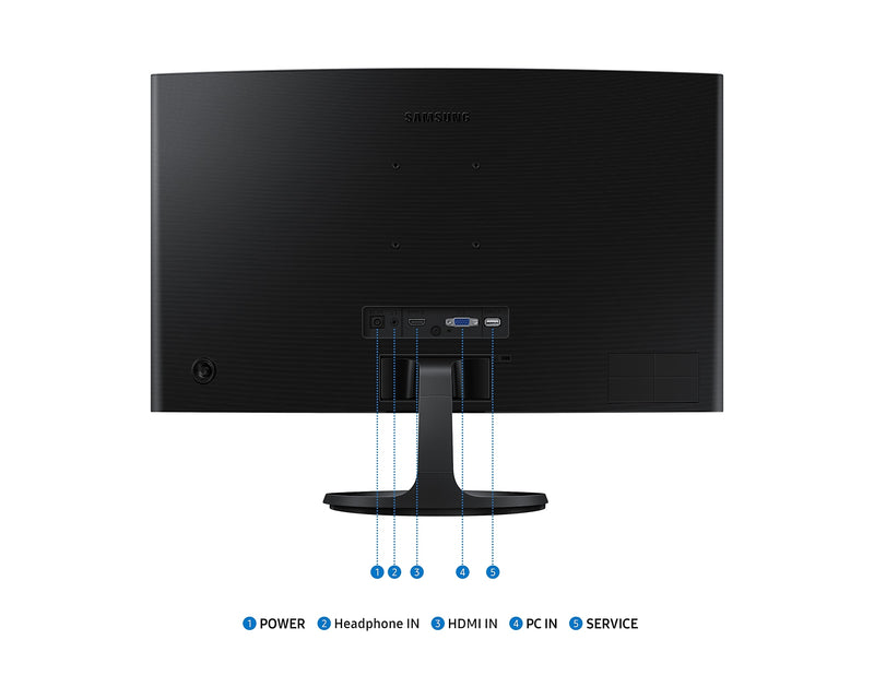 Samsung 24'' Curved Monitor FHD 100Hz 1920x1080 HDMI VGA LS24D360GAUXXU (New / Open Box)