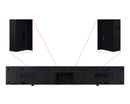 Samsung 2.0Ch Soundbar Built-In Subwoofer 4 Speakers Surround Sound HW-C400/XU (Renewed)