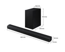 Samsung 3.1Ch Soundbar With Subwoofer B-Series Bass Boost Game Mode HW-B650D/XU (Renewed)