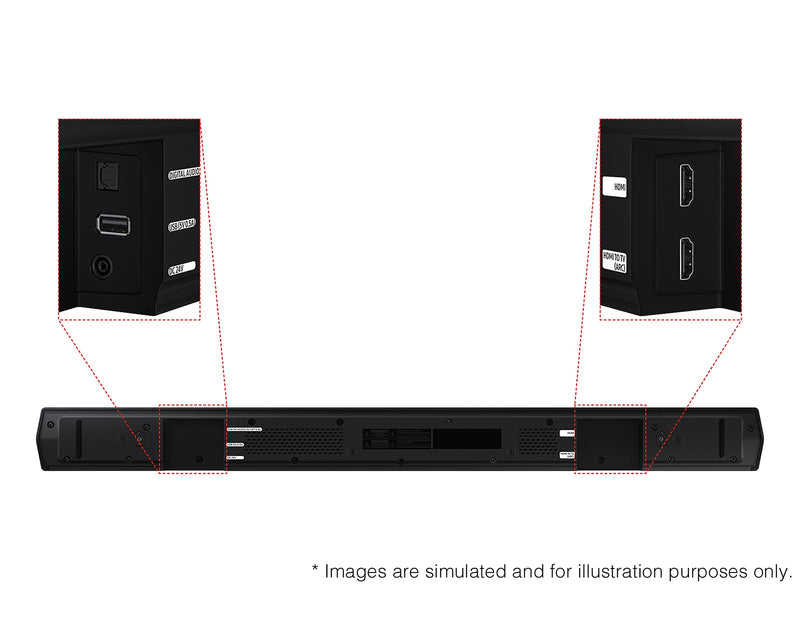 Samsung 3.1Ch Soundbar With Subwoofer B-Series Bass Boost Game Mode HW-B650D/XU (Renewed)