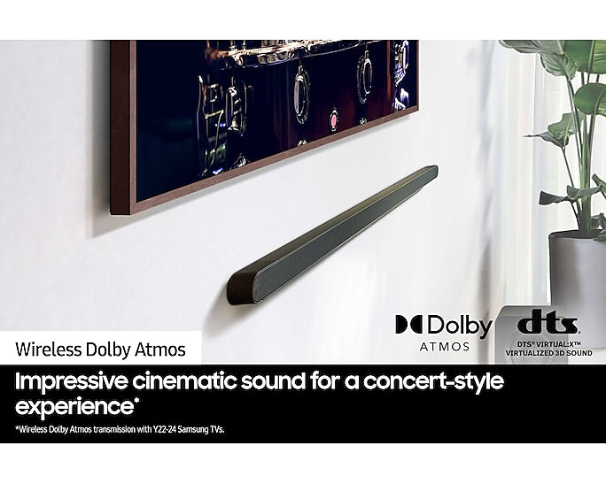 Samsung 3.1.2Ch Soundbar Ultra Slim With Subwoofer Dolby Atmos HW-S800D/XU (Refurbished B-Grade)
