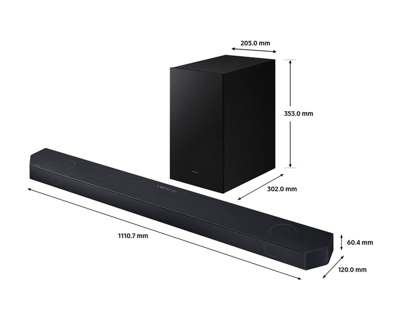 Samsung Soundbar 3.1.2Ch With Subwoofer HW-Q700D/XU (Has Tears On Subwoofer) (Refurbished B-Grade)