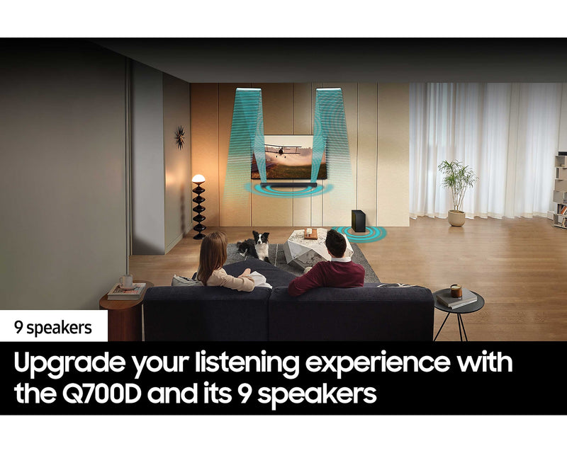 Samsung Soundbar 3.1.2Ch With Subwoofer HW-Q700D/XU (Has Tears On Subwoofer) (Refurbished B-Grade)