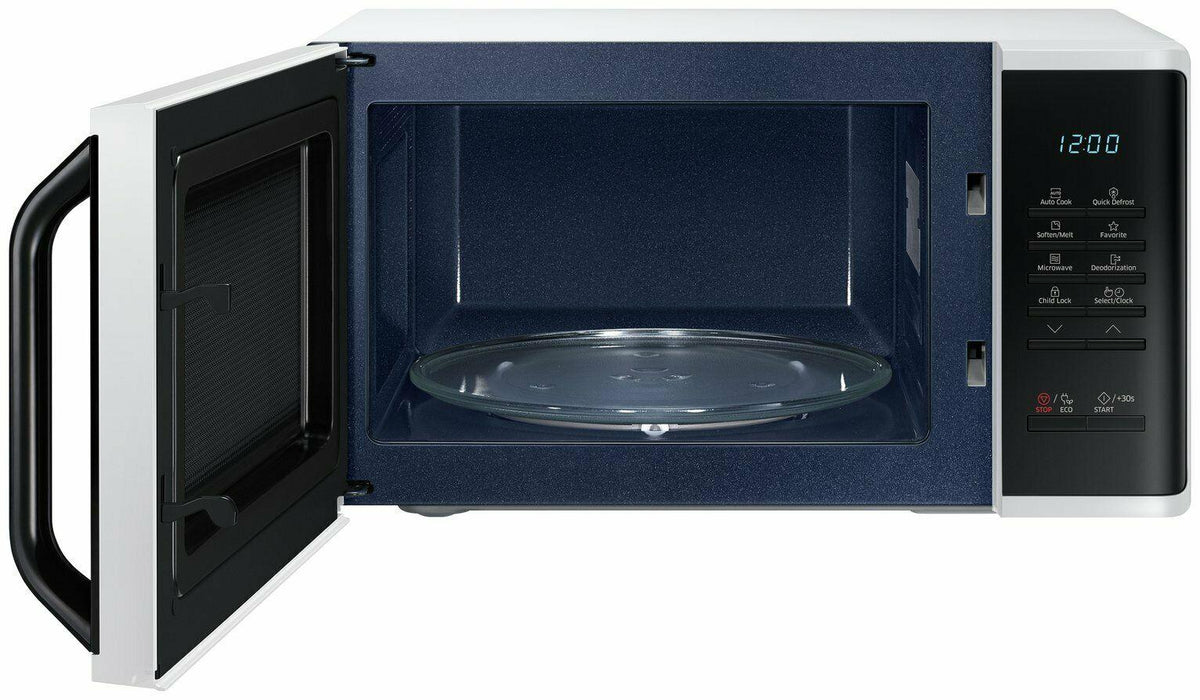 Samsung Solo Microwave Oven With Quick Defrost 23L MS23K3513AW/EU (Renewed)