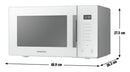Samsung Freestanding Microwave Oven 23L 750W White MS23T5018AE/EU (New / Open Box)