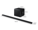 Samsung 3.1.2Ch Soundbar Slim Subwoofer Dolby Atmos HW-S800D/XU (No Wall Mount) (Refurbished B-Grade)