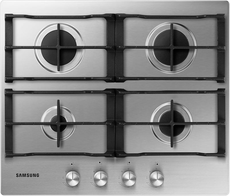 Samsung 4 Burner Gas Hob With Cast Iron Grates Stainless Steel NA64D3010AS/U1 (New)