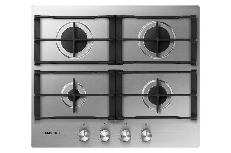 Samsung 4 Burner Gas Hob With Cast Iron Grates Stainless Steel NA64D3010AS/U1 (New)