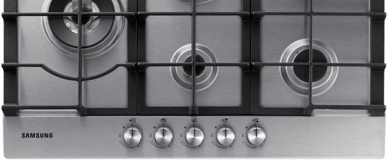 Samsung 5 Burner Gas Hob With Cast Iron Grates Stainless Steel NA75D3030AS/EU (New)
