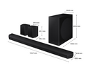 Samsung 9.1.4Ch Soundbar Subwoofer Rear Speakers HW-Q930B/XU (No Wall Mount) (Refurbished B-Grade)