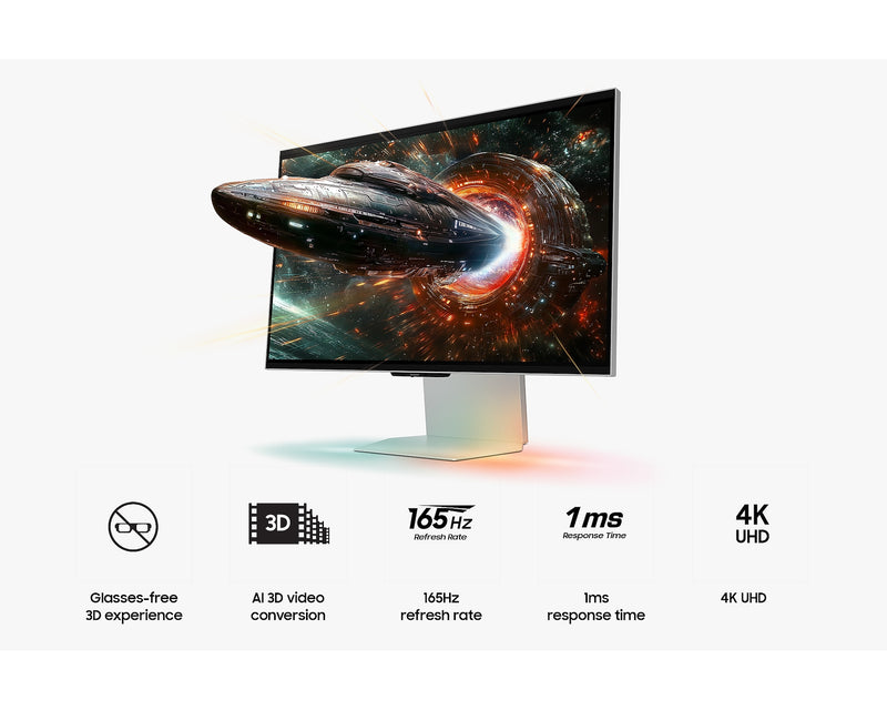 Samsung 27'' Gaming Monitor Odyssey 3D G90XF 165Hz 3840x2160 LS27FG900XUXXU (Renewed)