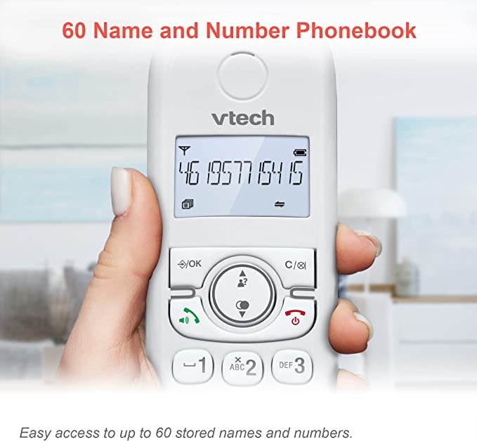 VTech CS1550 DECT Cordless Phone With Call Block And Answering Machine (Renewed)