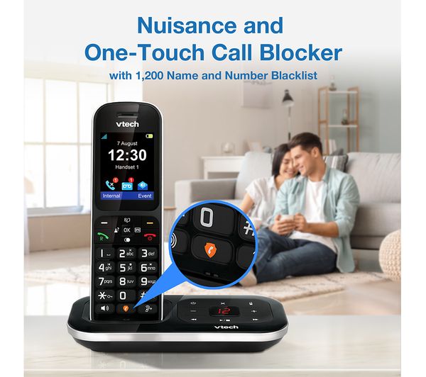VTech PS1351 Twin Cordless Phone Answering Machine Colour Display (Renewed)