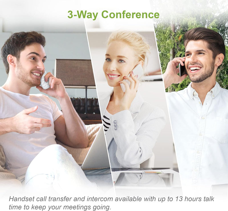VTech CS1501 Cordless Phone Twin DECT With Call Block Speakerphone Dual-Charging (Renewed)