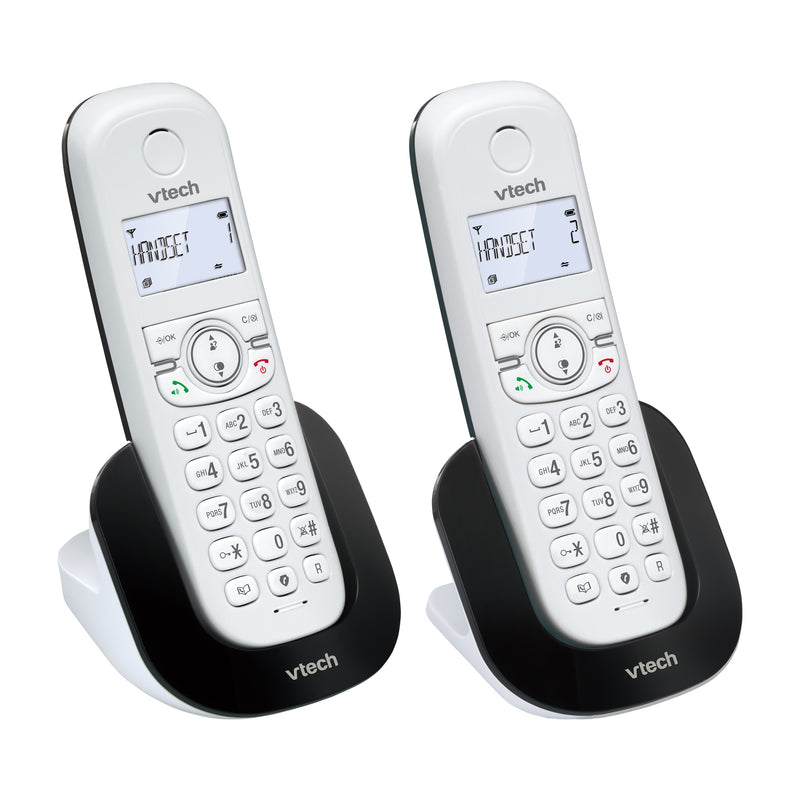 VTech CS1501 Cordless Phone Twin DECT With Call Block Speakerphone Dual-Charging (Renewed)