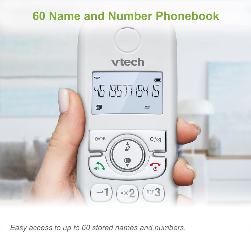 VTech CS1501 Cordless Phone Twin DECT With Call Block Speakerphone Dual-Charging (Renewed)