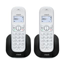 VTech CS1501 Cordless Phone Twin DECT With Call Block Speakerphone Dual-Charging (Renewed)