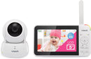 VTech VM924 Video Baby Monitor With 5'' LCD Screen Night Vision Camera Pan&Tilt (Renewed)