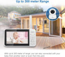 VTech VM924 Video Baby Monitor With 5'' LCD Screen Night Vision Camera Pan&Tilt (Renewed)