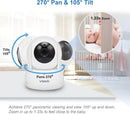 VTech VM924 Video Baby Monitor With 5'' LCD Screen Night Vision Camera Pan&Tilt (Renewed)