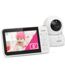VTech VM924 Video Baby Monitor With 5'' LCD Screen Night Vision Camera Pan&Tilt (Renewed)