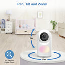 VTech VM7367 Video Baby Monitor 7'' High-Definition Pan & Tilt Night Light (Renewed)