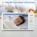 VTech VM7367 Video Baby Monitor 7'' High-Definition Pan & Tilt Night Light (Renewed)