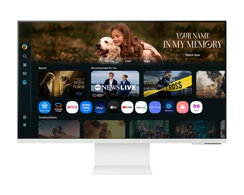 Samsung 32'' Smart Monitor With Speakers M8 M80F 3840x2160 UHD LS32FM801UUXXU (Renewed)