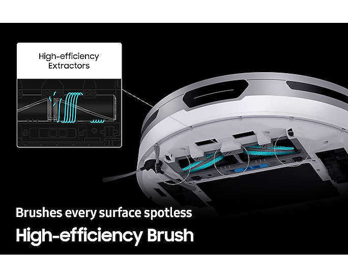 Samsung Robot Vacuum Cleaner Jet Bot LiDAR Sensor Wi-Fi VR30T80313W/EU (Refurbished B-Grade)