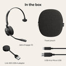 Jabra Engage 55 Mono Wireless Headset Link 400 USB DECT Adapter Noise-Cancelling (New)