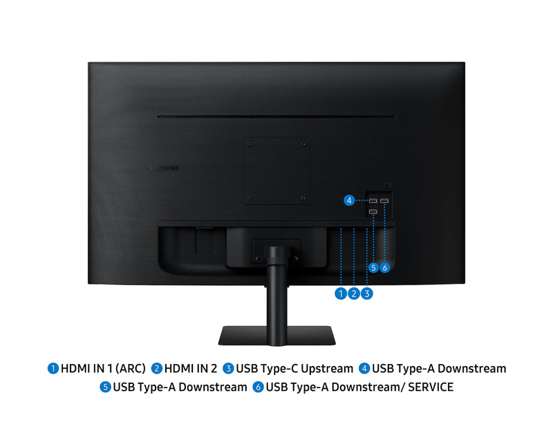 Samsung 32'' Smart Monitor With Speakers 3840x2160 4K UHD HDR10 LS32FM702UUXXU (Renewed)