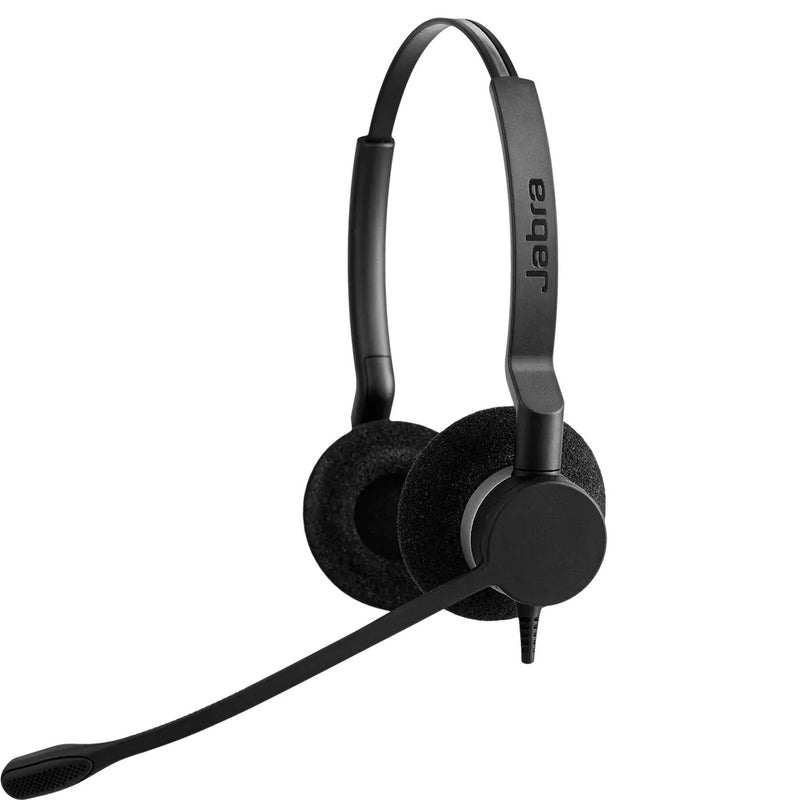 Jabra Biz 2300 Duo QD Noise Cancelling Corded Headset Adjustable Boom Microphone (New)