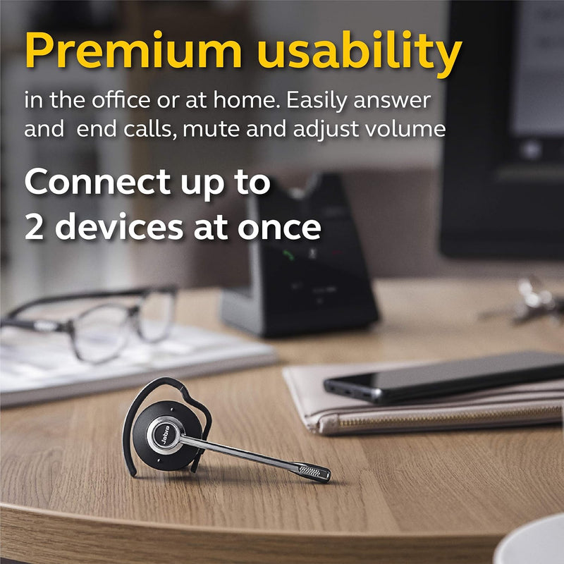 Jabra Engage 65 Convertible DECT Headset Wireless Noise Cancellation Busy Light (New)